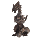 Декоративная статуэтка Дракон Dark Bronze Dragon Holding Sphere Statuette варинант исполнения - 4 | Loft Concept в Брянске