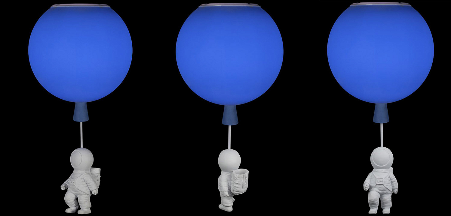 Потолочный светильник Cosmonaut blue ball Потолочный светильник Cosmonaut blue ball - Loft-Concept в Брянске