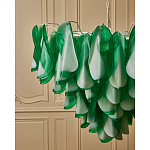 Люстра из стеклянных зеленых лепестков Petalled Illuminator варинант исполнения - 5 | Loft Concept в Брянске