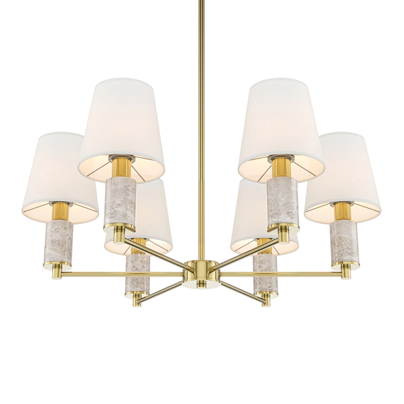 Люстра подвесная Lira Латунь Серый Белый в Брянске | Loft Concept 