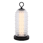 Настольная лампа с прозрачным факутрным стеклянным плафоном Sonora варинант исполнения - 1 | Loft Concept в Брянске