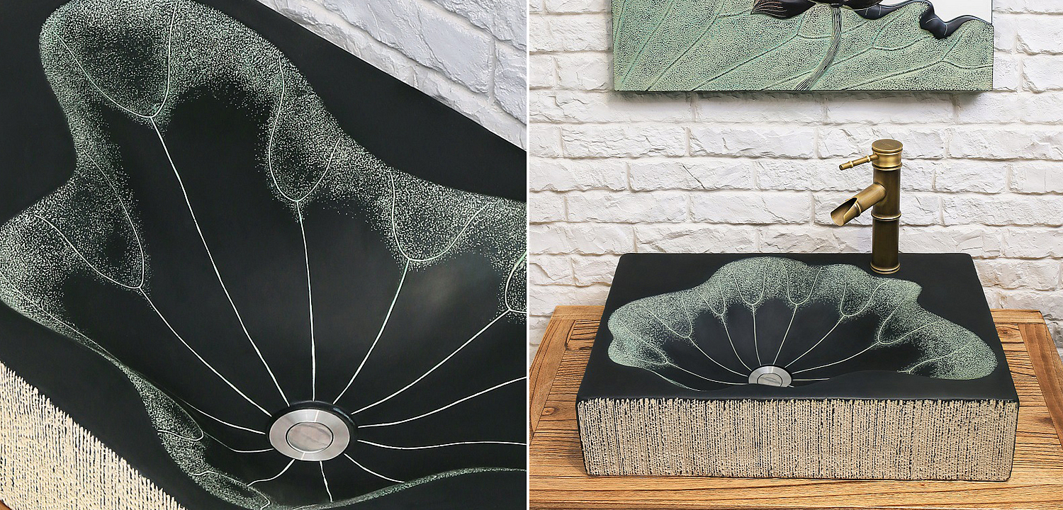 Раковина Lotus Leaf Rectangle Раковина Lotus Leaf Rectangle - Loft-Concept в Брянске