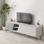 ТВ-тумба с 3-мя дверцами и полками Grey Albe TV Stand варинант исполнения - 2 | Loft Concept в Брянске