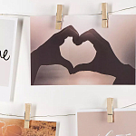 Рамка для фото с подсветкой c 6-ю деревянными прищепками в комплекте Photo Backlight варинант исполнения - 4 | Loft Concept в Брянске