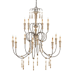 Люстра с состаренными резными элементами Big Graceful Profile варинант исполнения - 4 | Loft Concept в Брянске