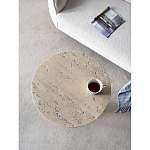 Столик приставной с круглой столешницей Textured Cream Table варинант исполнения - 5 | Loft Concept в Брянске