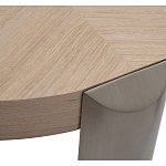 Столик журнальный круглый со светлым шпоном Light Veneer Table варинант исполнения - 2 | Loft Concept в Брянске
