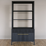 Стеллаж Primo с ящиками Черный дуб  варинант исполнения - 1 | Loft Concept в Брянске