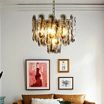 Люстра из круглых стеклянных элементов Vienna варинант исполнения - 4 | Loft Concept в Брянске