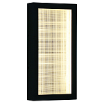 Светодиодное прямоугольное бра из металла черного цвета Lattice Lux варинант исполнения - 1 | Loft Concept в Брянске