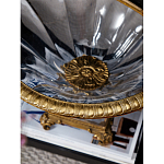 Чаша из прозрачного стекла с бронзовым рельефным ободком Eden Garden варинант исполнения - 4 | Loft Concept в Брянске