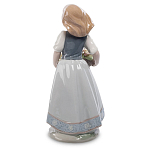 Статуэтка фарфоровая Девочка с корзиной цветов Charming Statuette варинант исполнения - 1 | Loft Concept в Брянске