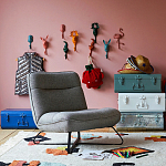 Настенный крючок в виде совы Owl Wall Hook Blue варинант исполнения - 4 | Loft Concept в Брянске