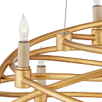 Люстра золотая в форме спирали Fancy Pattern варинант исполнения - 1 | Loft Concept в Брянске