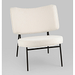 Мини-кресло District Lounge букле белый варинант исполнения - 1 | Loft Concept в Брянске