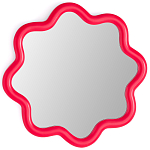 Настенное зеркало с волнистой рамой Mune Mirror Red варинант исполнения - 1 | Loft Concept в Брянске