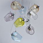 Люстра каскадная с 9-ю разноцветными стеклянными плафонами Kaleido варинант исполнения - 4 | Loft Concept в Брянске