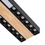 Потолочный светильник черный GAVIN WOOD 1 варинант исполнения - 2 | Loft Concept в Брянске