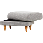 Мягкий пуф на деревянных ножках Garner Pouf Light варинант исполнения - 6 | Loft Concept в Брянске