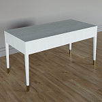 Письменный стол Elsa Dreams White Шпон дерево с двумя ящиками варинант исполнения - 5 | Loft Concept в Брянске