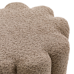 Пуф с обивкой из ткани букле Flo Brown Pouf варинант исполнения - 2 | Loft Concept в Брянске