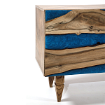 Стильный Буфет лофт 4 двери Cabinet Crimson River фасад эпоксидная смола  варинант исполнения - 3 | Loft Concept в Брянске