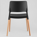 Пластиковый стул на ножках из массива бука Ferret Black 4 шт варинант исполнения - 3 | Loft Concept в Брянске