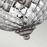 Потолочный светильник с чашеобразным плафоном из толстого волнообразного стекла и широким узорчатым основанием Hinkley варинант исполнения - 7 | Loft Concept в Брянске