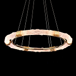 Люстра в форме кольца с золотым декором Warm Heavenly Light варинант исполнения - 4 | Loft Concept в Брянске