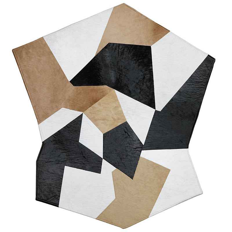 Дизайнерский шерстяной ковер Gio Ponti D.754.1 Rug Бежевый Белый Черный Дизайнерский шерстяной ковер Gio Ponti D.754.1 Rug Бежевый Белый Черный в Брянске | Loft Concept