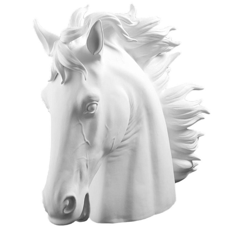 Статуэтка Horse Head Bisc. White Белый Статуэтка Horse Head Bisc. White Белый в Брянске | Loft Concept