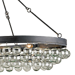 Люстра большая овальная с подвесными стеклянными элементами Impressive Profile варинант исполнения - 1 | Loft Concept в Брянске