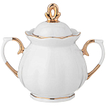 Чайный сервиз из фарфора со стразами на 6 персон 15 предметов Shine Porcelain варинант исполнения - 2 | Loft Concept в Брянске