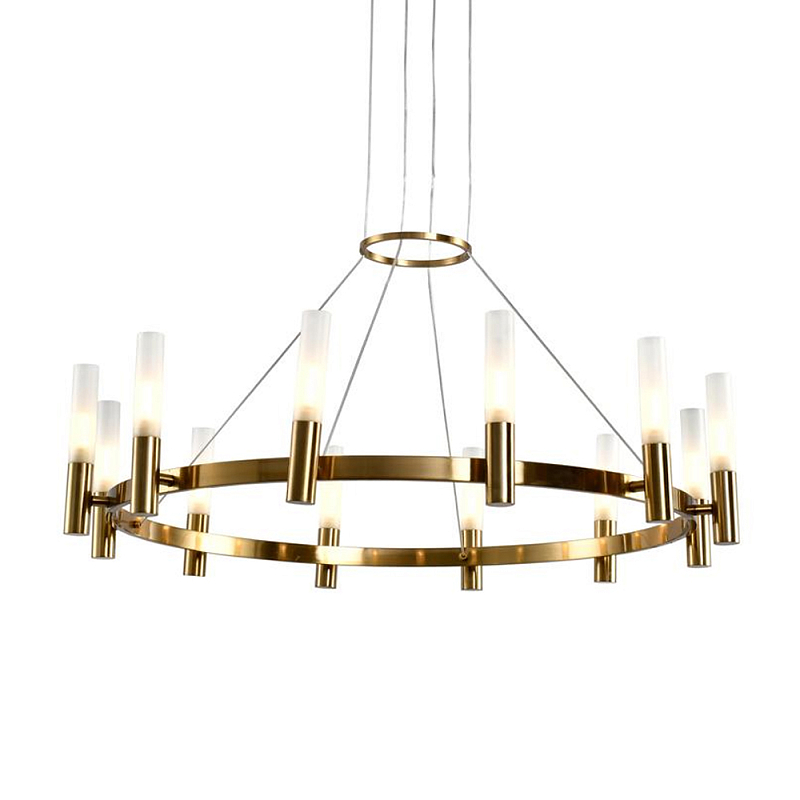 Люстра подвесная светодиодная круглая Uniformity of Lighting Бронза Белый Люстра подвесная светодиодная круглая Uniformity of Lighting Бронза Белый в Брянске | Loft Concept