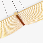 Люстра в виде распахнутых крыльев из тонких металлических планок Flight of Freedom варинант исполнения - 5 | Loft Concept в Брянске