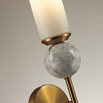 Бра с цилиндрическим матовым плафоном и шаром из камня на металлическом основании Orb Essence варинант исполнения - 6 | Loft Concept в Брянске