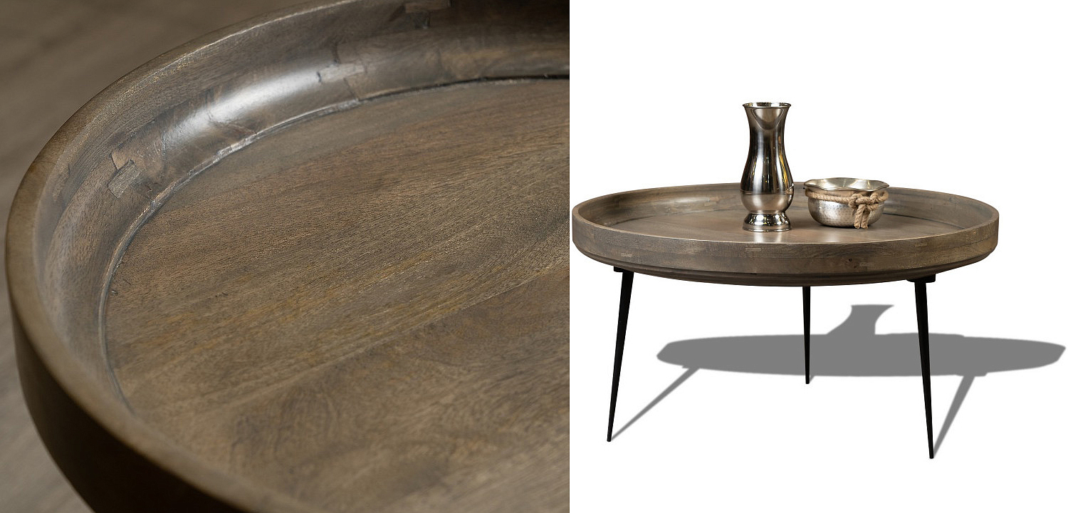 Кофейный стол Davidson Coffee Table platinum 40 Кофейный стол Davidson Coffee Table platinum 40 - Loft-Concept в Брянске