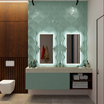 Гипсовая 3D панель с принтографией PM-24 варинант исполнения - 1 | Loft Concept в Брянске