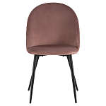 Мягкий стул в велюре пыльно-розового цвета Miruna Chair варинант исполнения - 2 | Loft Concept в Брянске