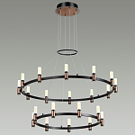 Люстра подвесная с двумя круглыми ярусами и цилиндрическими плафонами Arnaut Light варинант исполнения - 3 | Loft Concept в Брянске