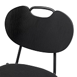 Стул с мягким сиденьем черный Stool Loft Black варинант исполнения - 6 | Loft Concept в Брянске