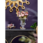 Чаша из прозрачного стекла на бронзовых ножках в виде стрекоз Eden Garden варинант исполнения - 3 | Loft Concept в Брянске