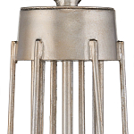 Люстра серебряного цвета с изогнутыми элементами каркаса Twisted Iron Chandelier варинант исполнения - 3 | Loft Concept в Брянске