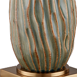 Настольная лампа с фактурным корпусом и тканевым абажуром Smooth Peaks варинант исполнения - 1 | Loft Concept в Брянске