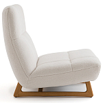 Кресло с обивкой букле Lino White  Boucle Armchair варинант исполнения - 3 | Loft Concept в Брянске