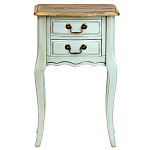 Прикроватная тумба из массива березы светло-бирюзовая Montmartre Provence Bedside Table варинант исполнения - 2 | Loft Concept в Брянске