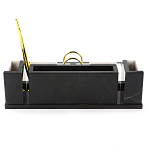 Настольный письменный набор из белого мрамора и змеевика Marble Accessory варинант исполнения - 3 | Loft Concept в Брянске