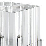 Бра серебряное с фактурным прозрачным абажуром Optical Crystal варинант исполнения - 1 | Loft Concept в Брянске