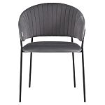 Стул в велюре серого цвета Horizon варинант исполнения - 2 | Loft Concept в Брянске