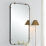 Зеркало настенное в черной металлической раме Mirror Cardinal варинант исполнения - 4 | Loft Concept в Брянске